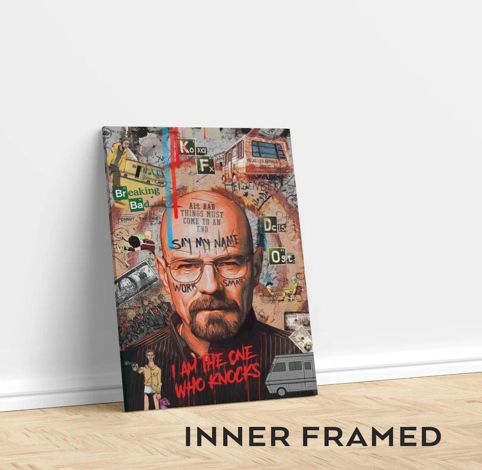 Во все тяжкие тот, кто стучит плакат | поп-арт настенное искусство | культовый плакат серии - Изображение 4 из 4