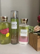 1 New SHOWER GEL MIST LOTION WATERMELON 🍉 LEMONADE BATH & BODY WORKS