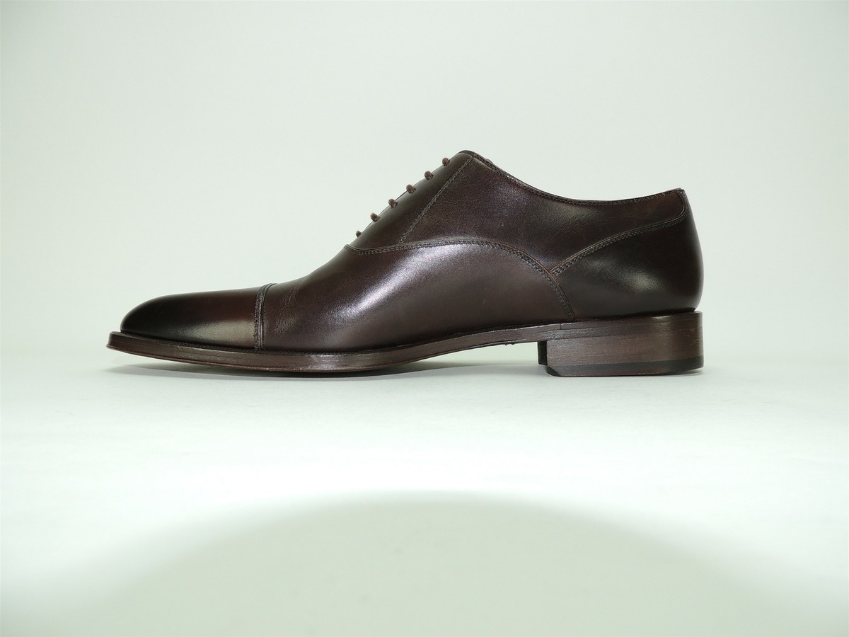 Massimo Emporio Augustine Cap-Toe Oxfords 8.5 Massimo Emporio Mens Augustine Leather Black Oxfords 10 M  main image 3