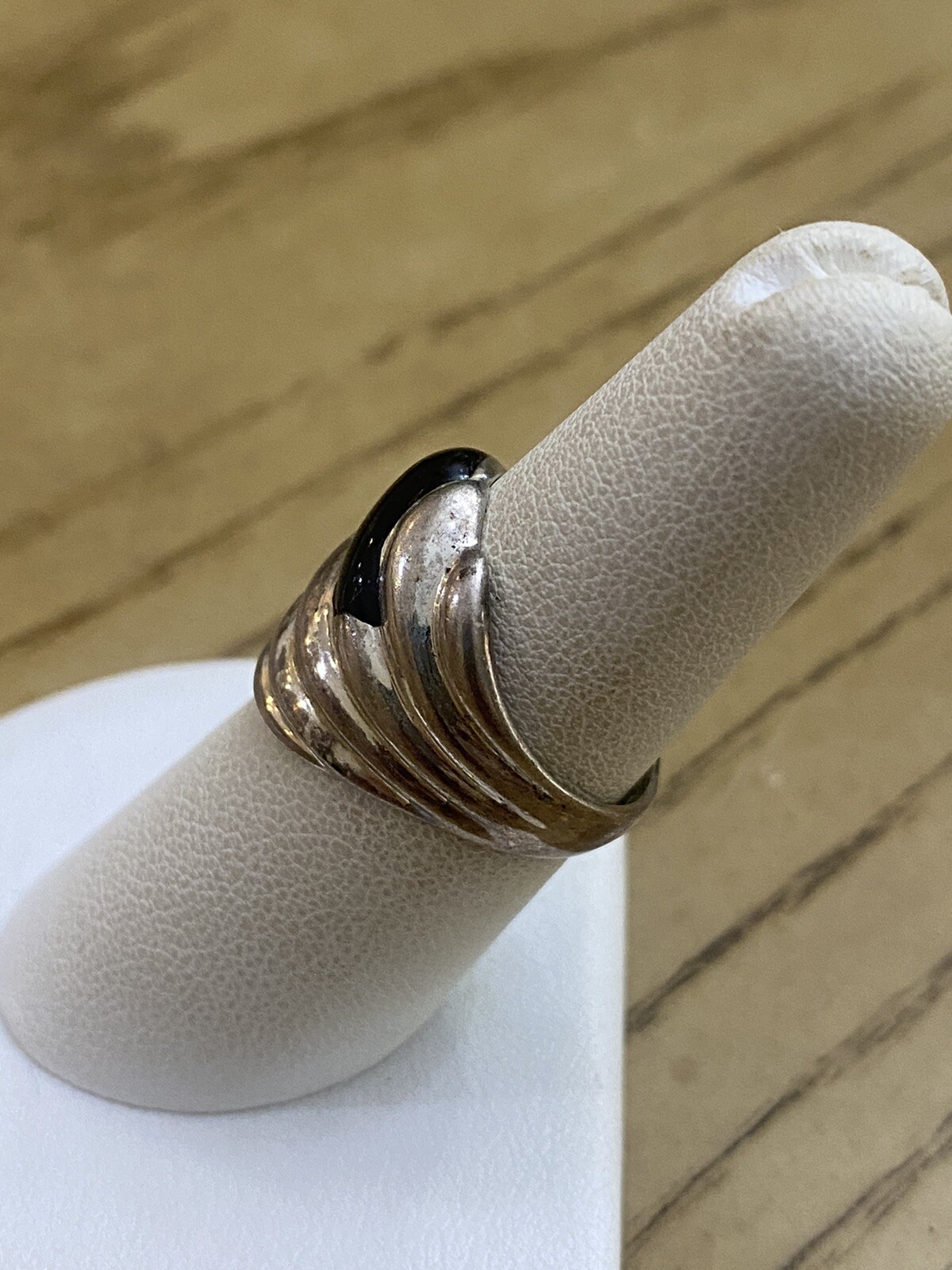 Silver Cloud Designer Signed Sterling Silver Blac… - image 2