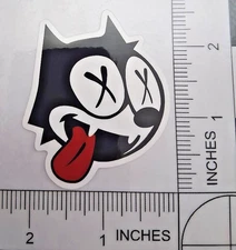 Felix the Cat Dead Glossy Waterproof Logo Decal Sticker 2.5"x2"