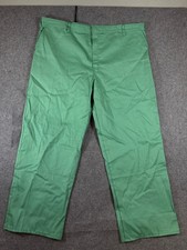 Magid AR Safety Work Pants Mens 46X34 Green Straight Leg Flat Front Outdoor NWT