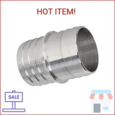 ICT Billet 1-1/2" to 1-1/2" Inch Hose Barb Splice Coupler Repair Mend Fitting Ad