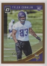 2018 Donruss Optic Rookies Bronze Prizm Tyler Conklin #130 w5v
