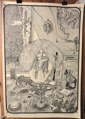 RARE Original 1972 JUST LIKE A WOMAN BOB DYLAN Poster 21'' x 31'' PRINT MINT  Look
