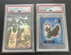 Michael Jordan 2 Card PSA 7 Lot 1991 Holo & 1998 Shoe Sticker UD International