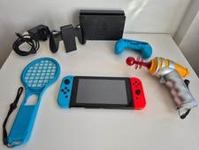 Nintendo Switch Console 32GB with Neon Blue/Red Joy-Con & Accessories (VGC)
