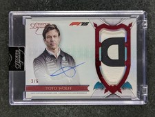 2025 Topps Dynasty Formula 1 TOTO WOLFF 3/5 Patch On Card Auto Red SP #DAP-TWO