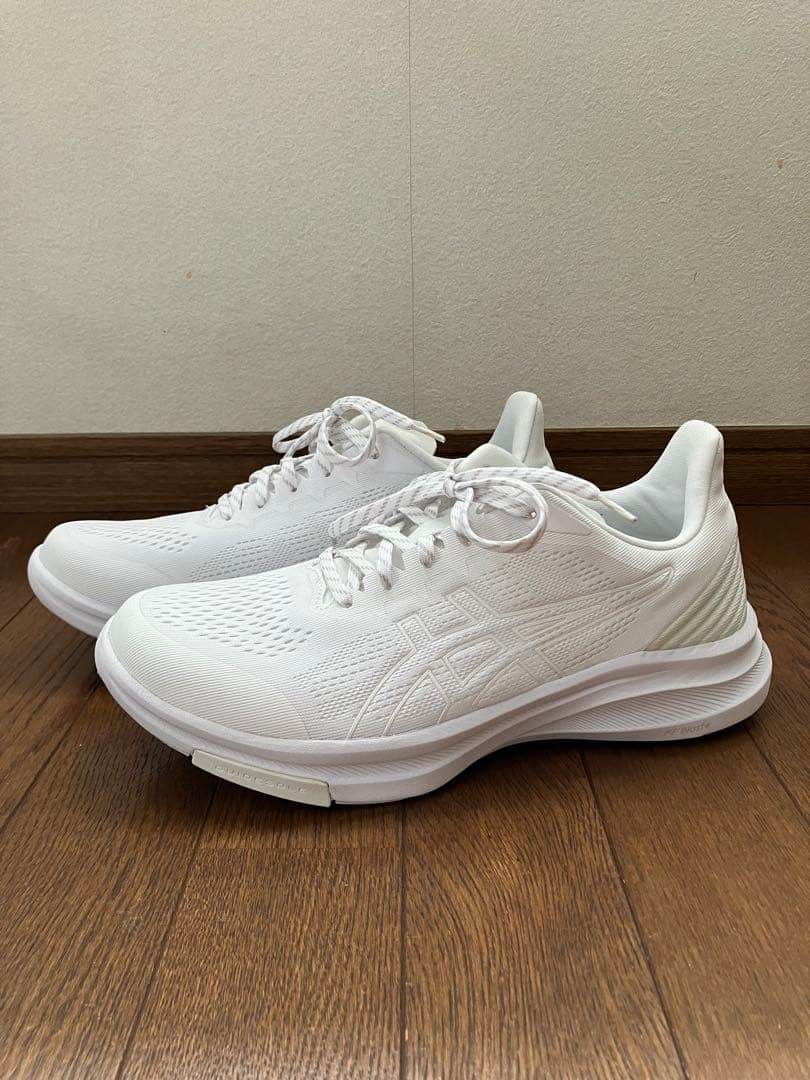 ASICS Men's White Running Shoes Mesh 27cm Near Mint No Box thumbnail 3