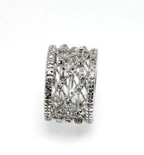 Women's 925 Sterling Silver Cubic Zirconia Ring Band Size 7-8