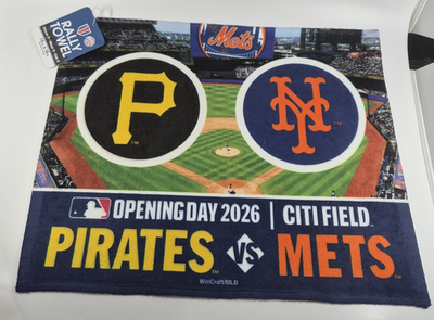 2026 New York Mets Opening Day Rally Towel Citi Field NY New with