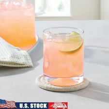 Lyra Drinking Glasses Set of 4 Clear Durable Elegant Juice Water Mixed Drinks US