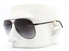 Giorgio Armani AR 6013Q 3001/8G Pilot Sunglasses Titanium Black Leather - Read