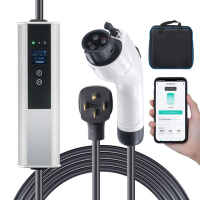 Portable EV Charger EV Car Charging Cable 40 Amp Level 2 NEMA 14-50P 25FT
