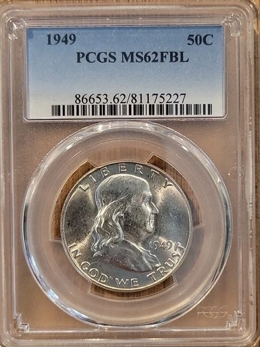 1949 P Ms 62 Fbl Franklin Pcgs