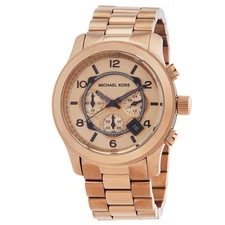 Michael Kors Chronograph Quartz Beige Gold-Tone Dial Men's Watch MK9106