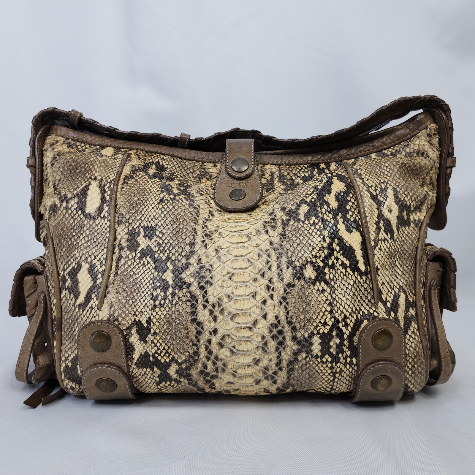 Chloe Python Snakeskin Leather Silverado Shoulder… - image 19