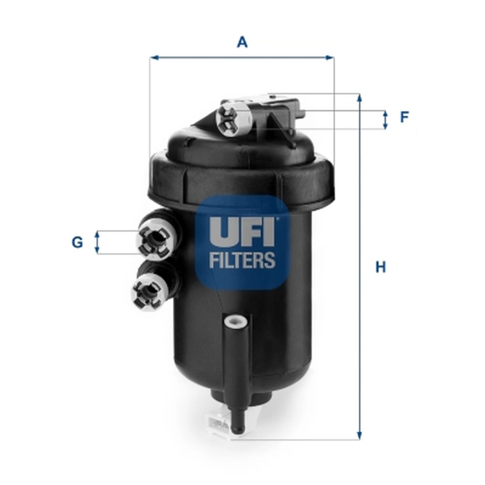 ORIGINAL® Ufi 55.127.00 Kraftstofffilter passend für Fiat DUCATO Kasten DUCATO