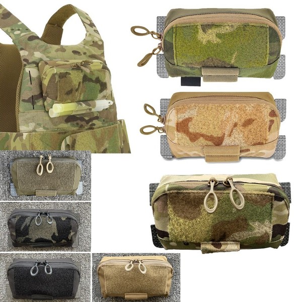 Tactical Molle FCPC FCSK Chaleco Frontal Pecho Bolsa ADAPT Panel de Administración Bolsa de Extensión