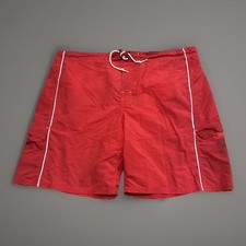 Ocean Pacific OP Boarding Co. Board Shorts Bathing Suit Red VTG Y2K