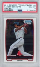Graded 2012 Bowman Chrome Prospects Xander Bogaerts #BCP105 Rookie RC Baseball C