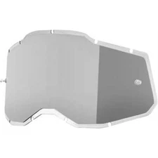 100% Accuri 2/Racecraft 2/Strata 2 Lens - Injected Silver 59091-00001