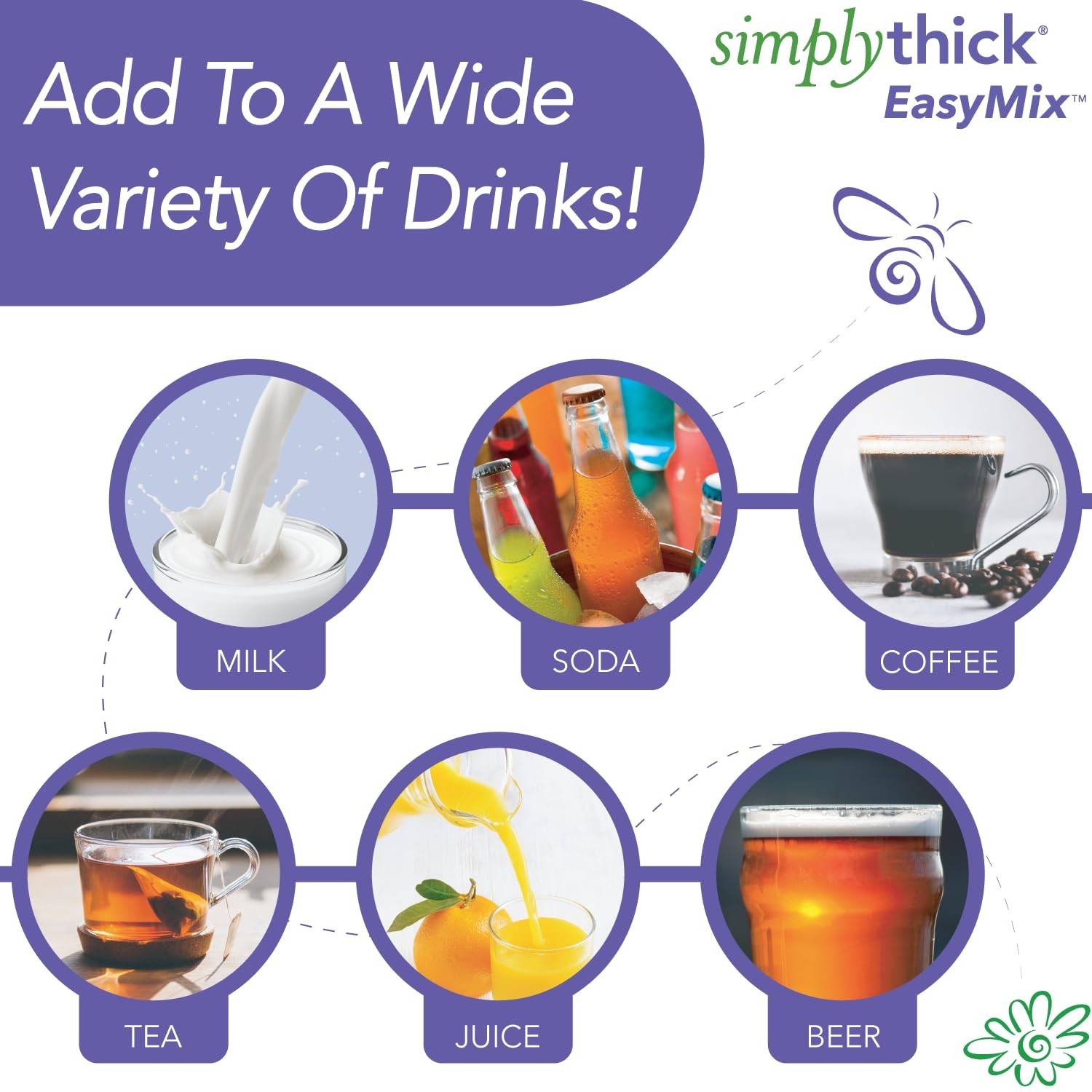 Simplythick Easymix | 92 Servings | Gel Thickener for Those with Dysphagia & Swa