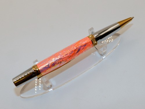 Handmade Ballpoint Pen with Stunning Electric Peach Opal FX. A Great Gift!  #156 - 第 5/19 張圖片