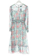 YFL RESERVED Abito stile impero Donna Abito Taglia IT 40 verde-rosso elegante