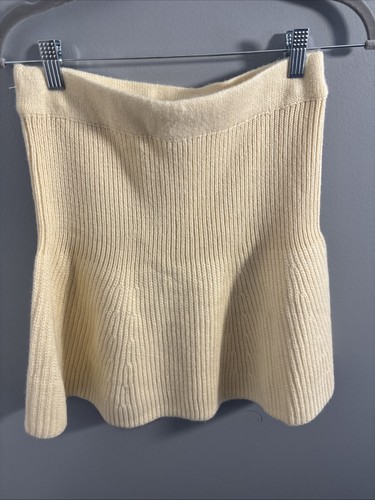 Zara Cream Colored Sweater Skirt Or Top Medium - Picture 2 of 4