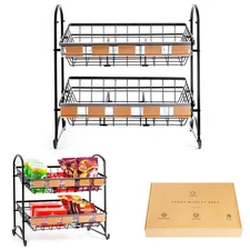 Candy Display Rack | Stackable Candy Organizer | Countertop Snack Organizer 1...