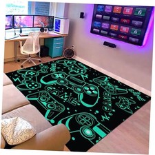 Gaming Area Rugs Gamer Player Rug for Boys Room Decor Teens 3D Video Game