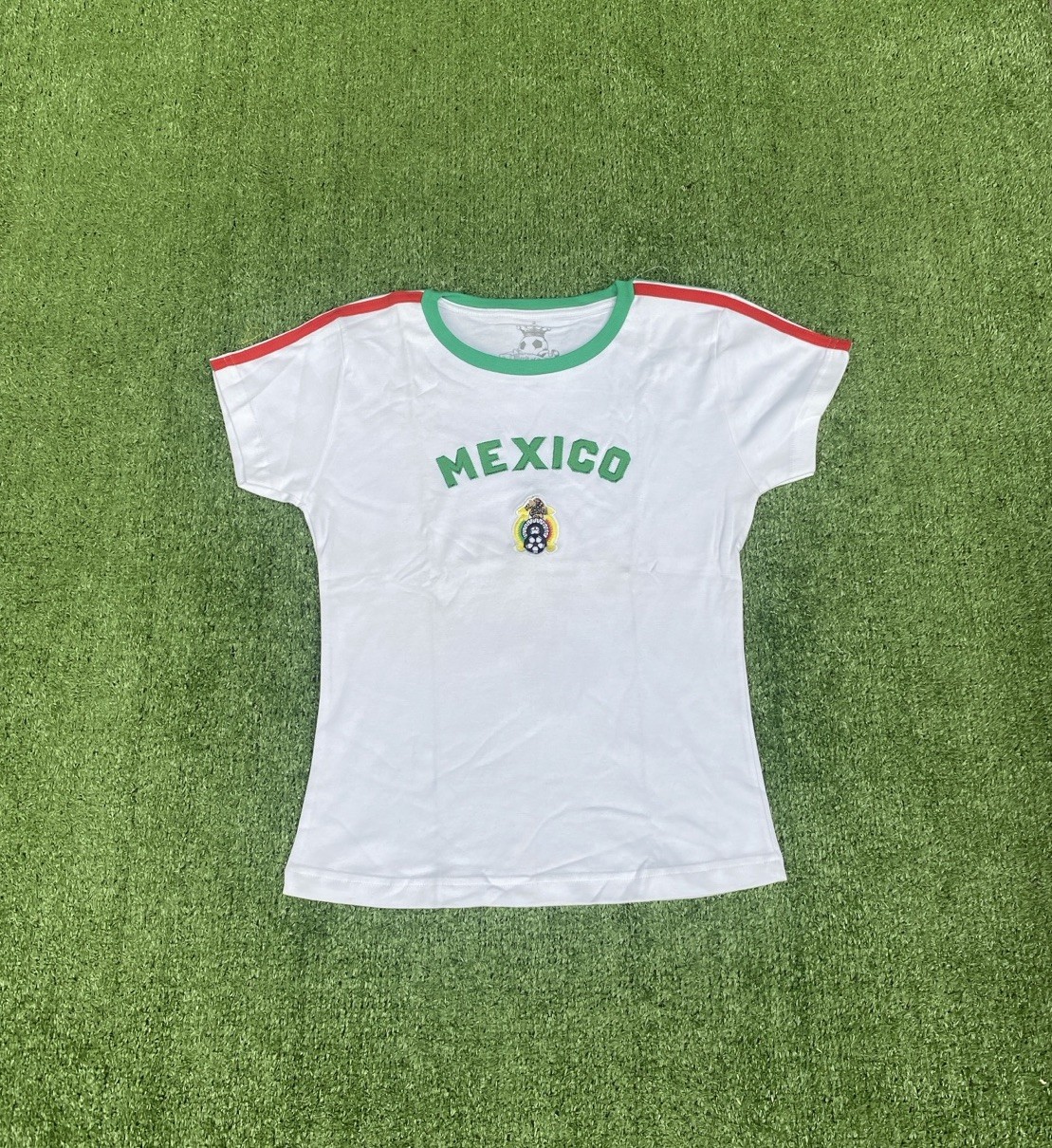 Mexico Kids World Cup Soccer White T Shirt Multiple Sizes
