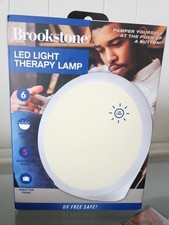 NWT Brookstone LED Light SAD Therapy UV Safe Timer 5 Brightness Levels 10000 LUX