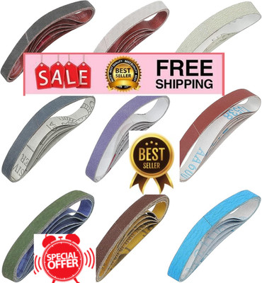 45 Pcs 1/2'' X 12'' Replacement Sharpening Belt Kit for Official Work Sharp