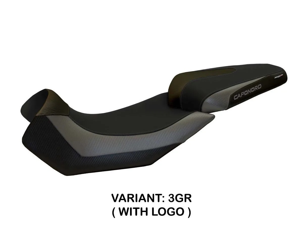 Seat saddle cover Nuoro 2 Gray (GR) TPZ APRILIA CAPONORD 1200 2013 2017 02