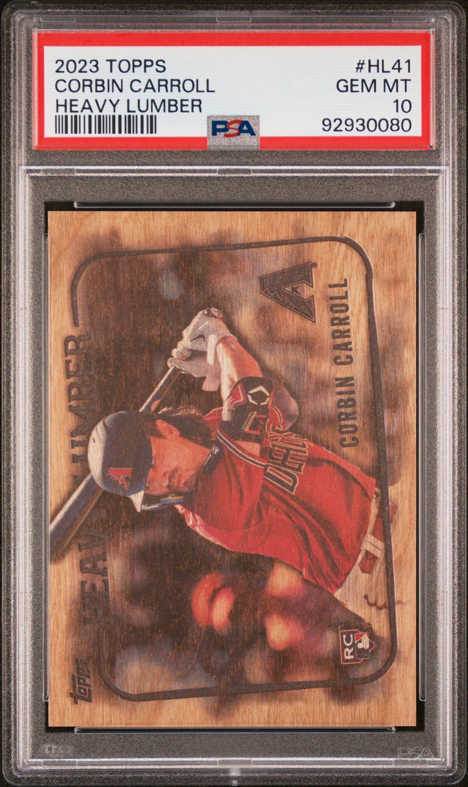 2023 TOPPS HEAVY LUMBER UPDATE #HL41 CORBIN CARROLL PSA 10