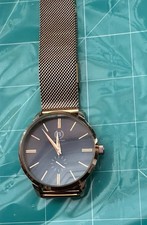 Men's Quartz Watch Stainless Steel Mesh StrapNew Battery VGC Working