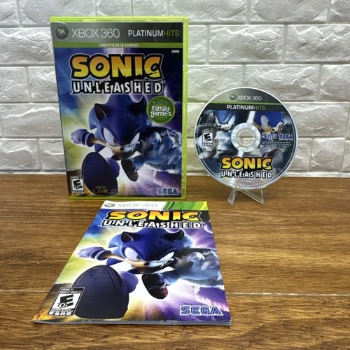 Sonic Unleashed (Microsoft Xbox 360, 2008) CIB Tested Working Free Shipping