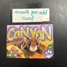 Ty Beanie Babies Baby 2nd Edition 1999 #69 Canyon The Cougar Cat