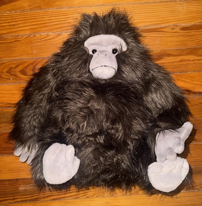 Jellycat Gomez Gorilla Plush Stuffed Animal Retired Rare 13" x 16"