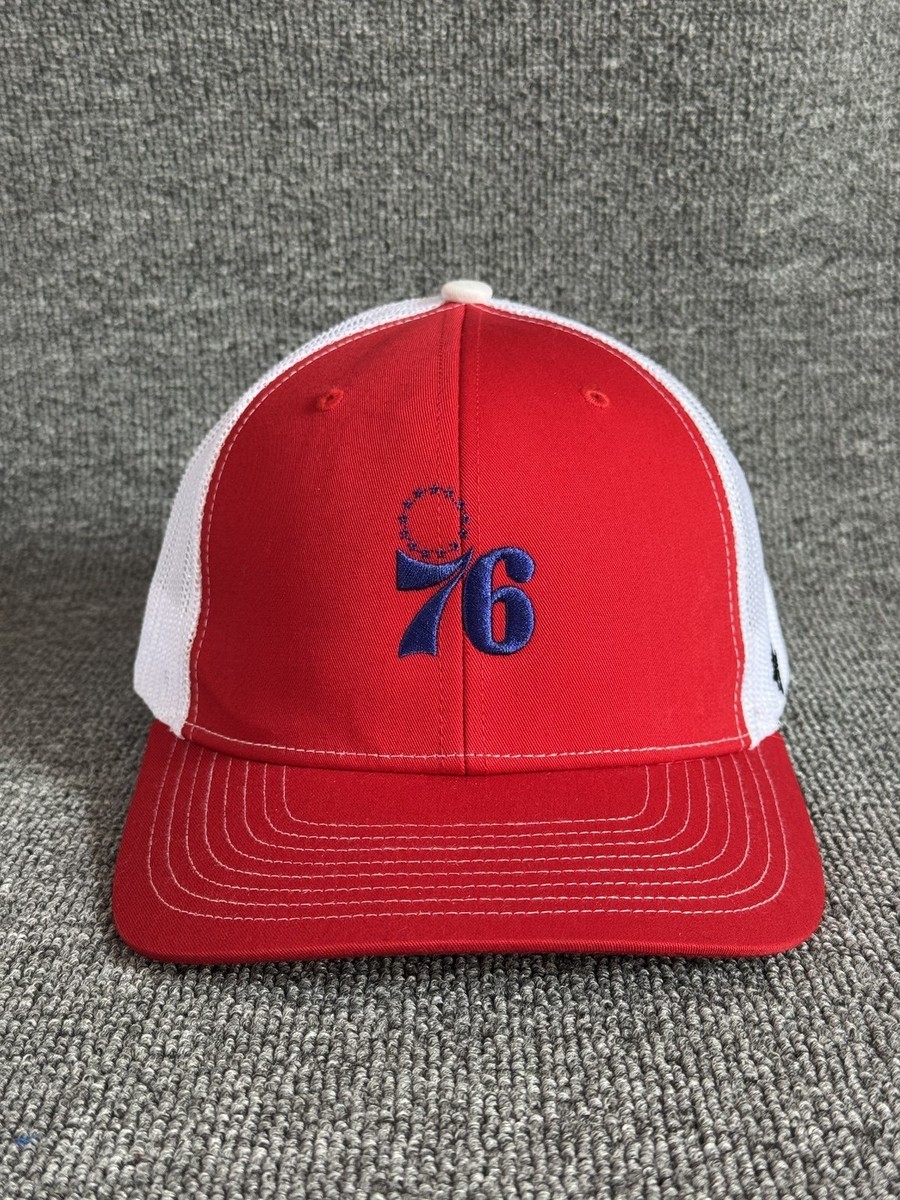 '47 Brand Philadelphia 76ers Trucker Snapback Red White Mesh Back Hat