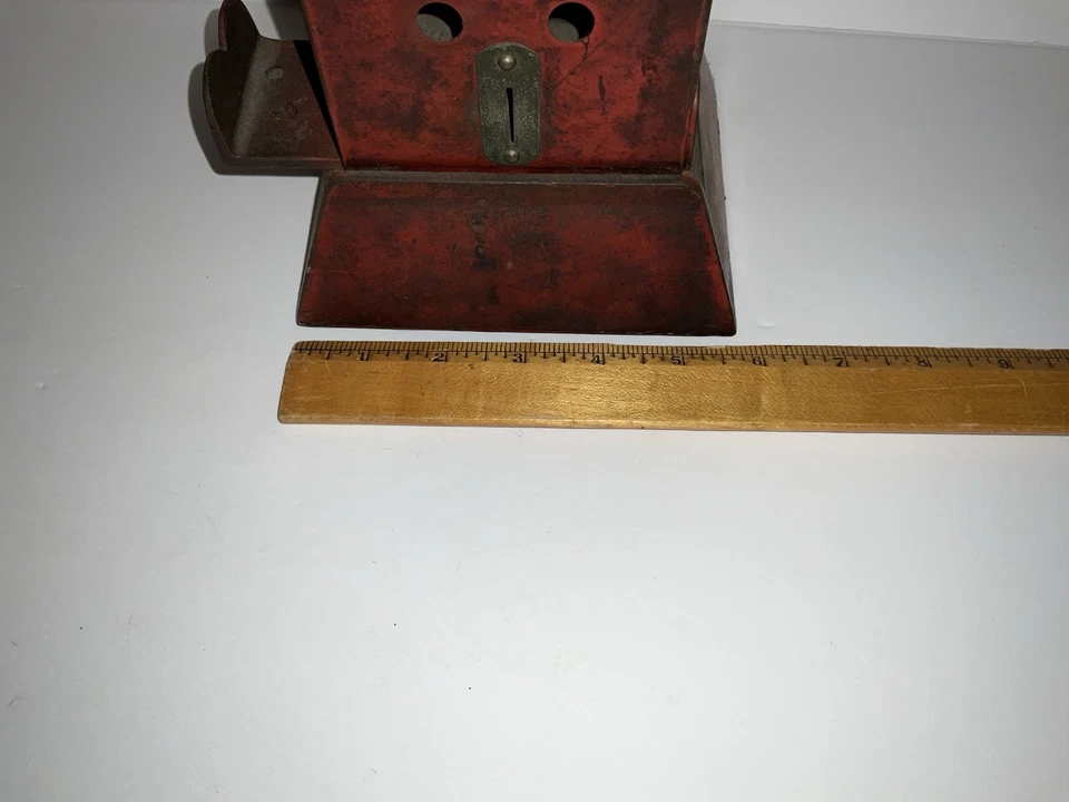 Винтажный антикварный торговый автомат Ohio Blue Tip Match 1c Penny Slide Works - Изображение 3 из 4