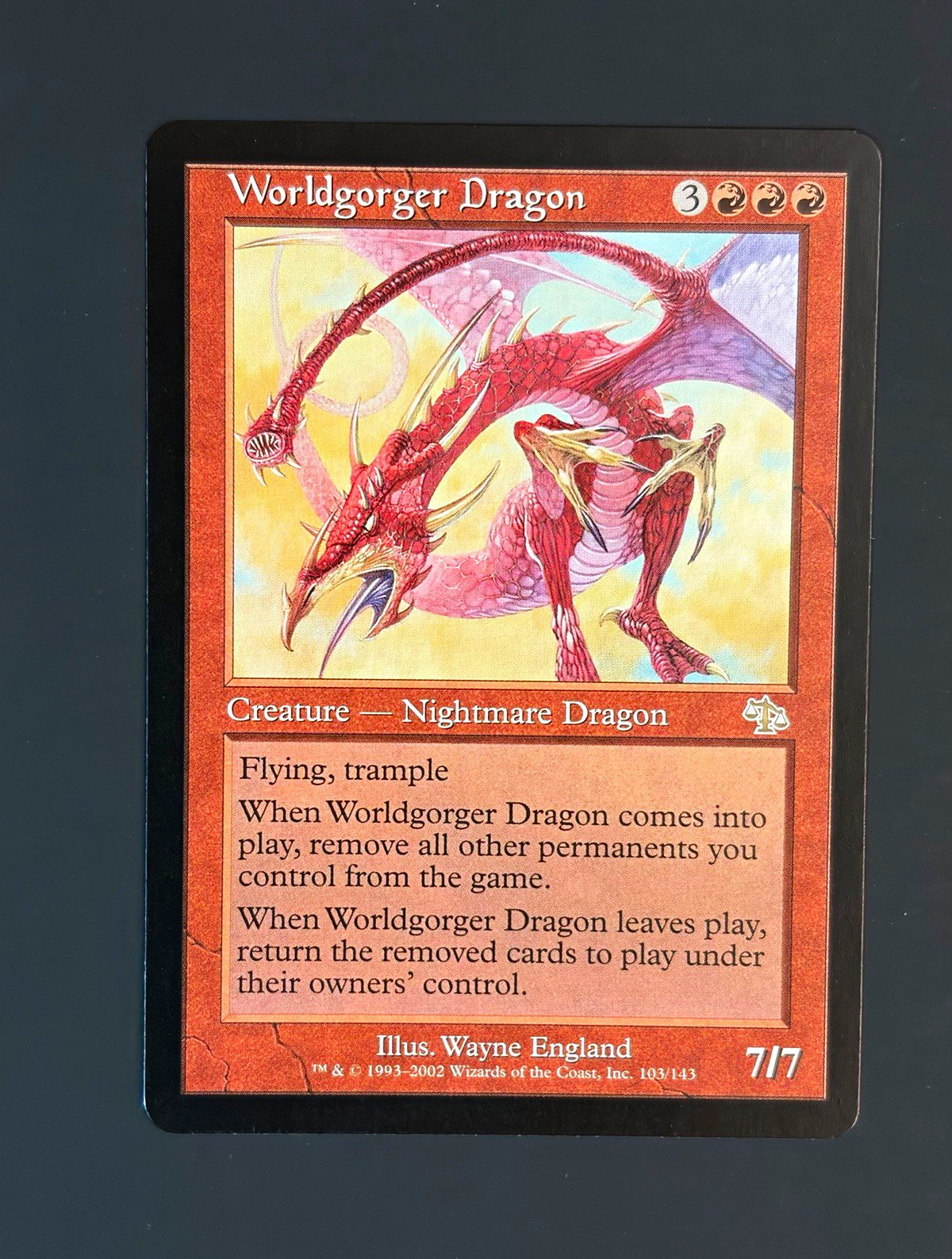 Wizards of the Coast Worldgorger Dragon Judgment Rare English 103
