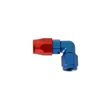 809006ERLP Earl's 90 Degree Swivel-Seal® Hose End -6 AN - Red/Blue - Clamshell