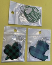 St. Patrick  s Day Earrings Irish Leprechaun Pot Of Gold New Set Of 3 Holiday