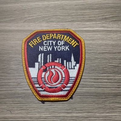 New York City Fire Dept Shoulder Patch. Authentic Job Worn Fire.