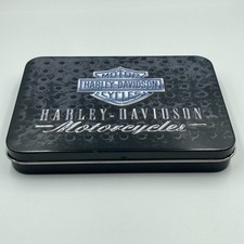 Harley-Davidson Motorcycles Playing Cards 2 Deck Set With Logo Tin Container.