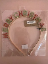 Merry Christmas Rhinestone Headbands Crystal Red Green Logo Headband
