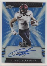 2019 Leaf Metal Draft Blue 14/35 Antoine Wesley #BA-AW1 Auto 0q1p